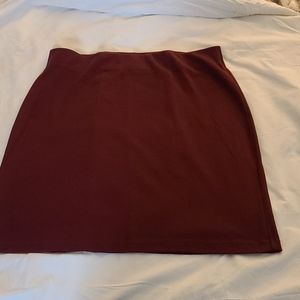 Burgundy skirt